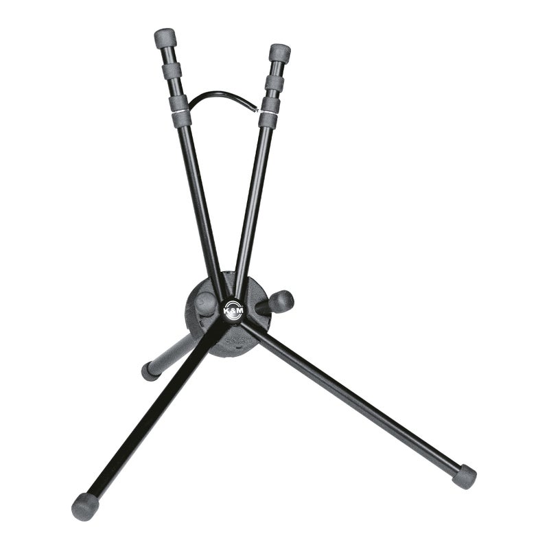 KM K&M KÃ¶nig & Meyer Saxxy Saxophone In-Bell Tripod 3 Leg Stand 14340.000.55 | Professional Grade for all Musicians | Lightweight Ultra-Compact | Stable Secure Eb Alto Base | Made in Germany Black - Image 1